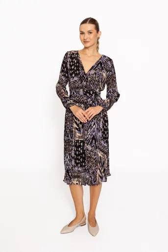 Rochie midi voal imprimat RRS60808