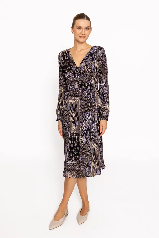 Rochie midi voal imprimat RRS60808 thumbnail picture - 