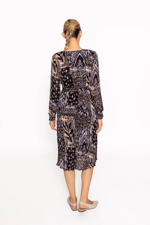 Rochie midi voal imprimat RRS60808 thumbnail picture - 