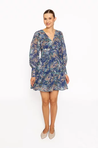 Rochie mini imprimeu abstract RRS60809