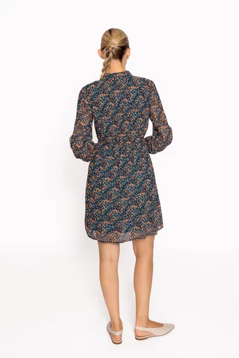 Rochie scurtă cu guler tip cămașă RRS60817