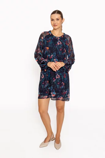 Rochie scurtă cu imprimeu floral RRS60814