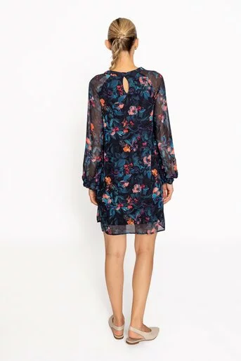 Rochie scurtă cu imprimeu floral RRS60814