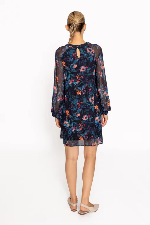 Rochie scurtă cu imprimeu floral RRS60814 thumbnail picture - 