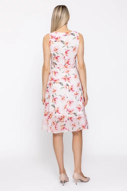 Rochie voal guler căzut ivory RSM60516 thumbnail picture - 