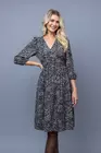 Rochie voal imprimat cu banda incretita R8347 thumbnail picture - 