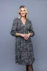 Rochie voal imprimat cu banda incretita R8347 thumbnail picture - 