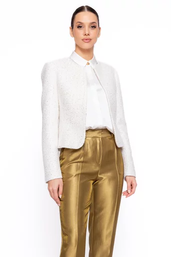 Sacaou Caramel elegant cu paiete discrete ivory S1603