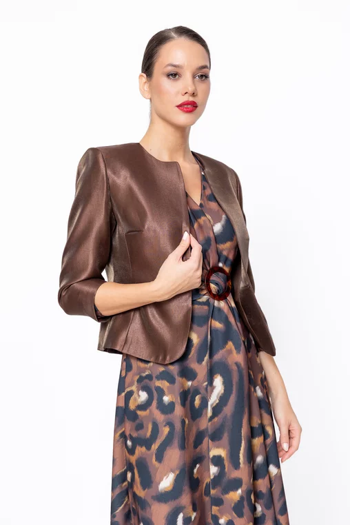 Sacou Caramel elegant maro S1508 thumbnail picture - 