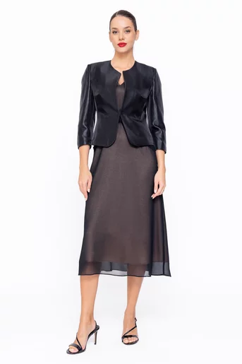 Sacou Caramel elegant negru S1508