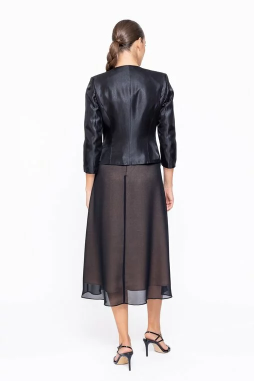 Sacou Caramel elegant negru S1508 thumbnail picture - 