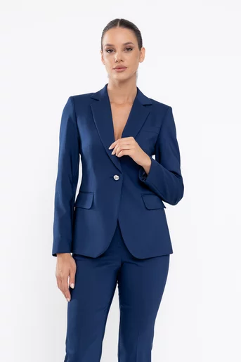 Sacou Caramel office cambrat bleumarin S1515