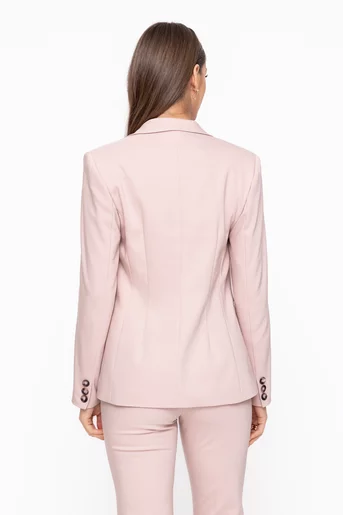 Sacou Caramel office din bumbac bej S1602