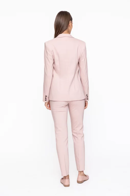 Sacou Caramel office din bumbac bej S1602 thumbnail picture - 