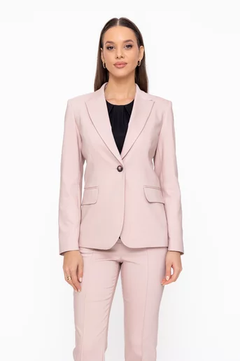 Sacou Caramel office din bumbac bej S1602