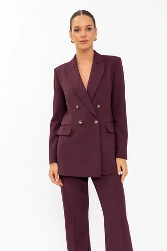 Sacou Caramel oversize Meg burgundy S1609