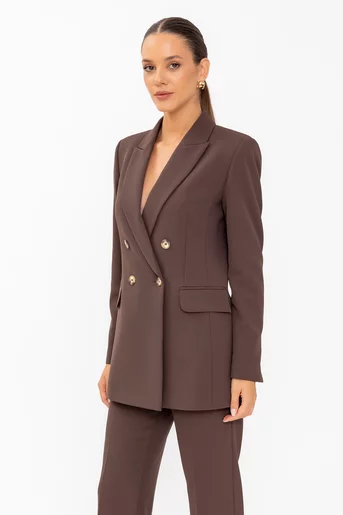 Sacou Caramel oversize Meg maro S1609