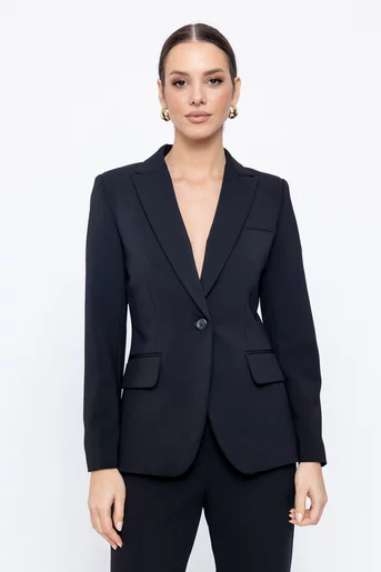 Sacou Caramel stofă Melina negru S1520