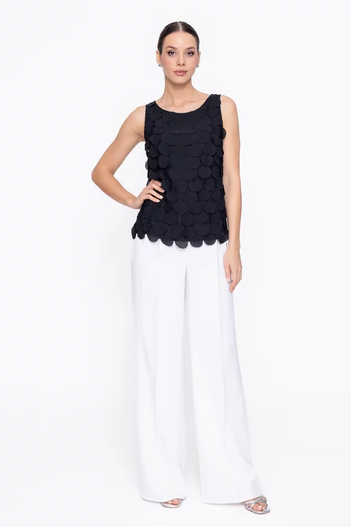 Top Caramel elegant cu aplicații negru B4619 thumbnail picture - 