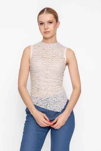 Top dantelă ivory BLS60202