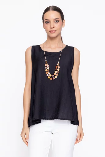 Top lejer cu accesoriu negru BLA60307