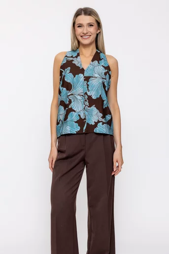 Top lejer turcoaz BVI60507