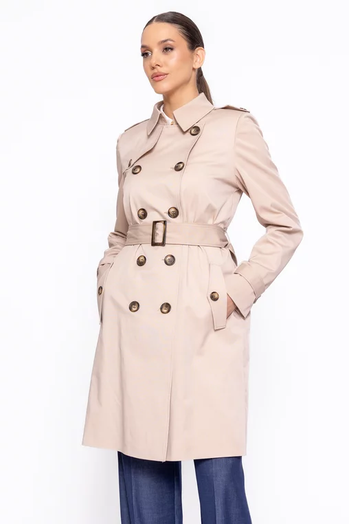 Trenci Caramel cambrat bej S6601 thumbnail picture - 