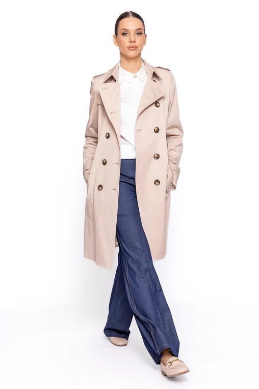Trenci Caramel cambrat bej S6601 thumbnail picture - 