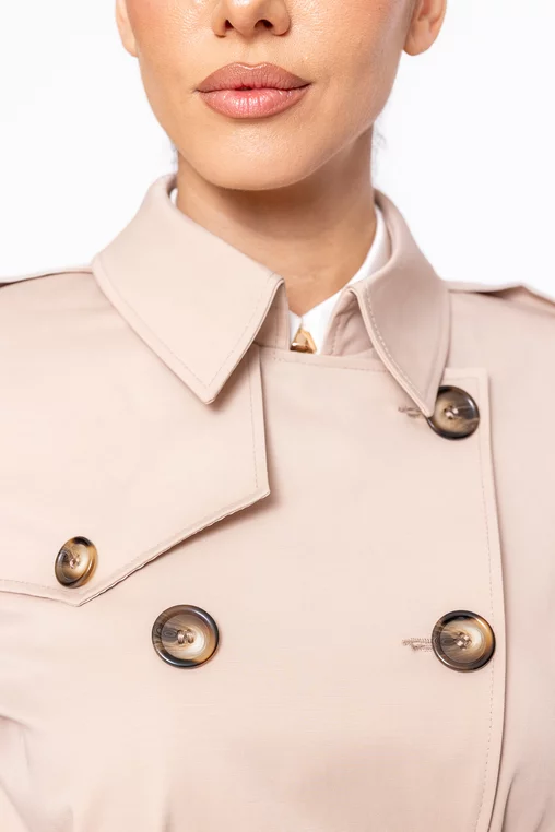 Trenci Caramel cambrat bej S6601 thumbnail picture - 
