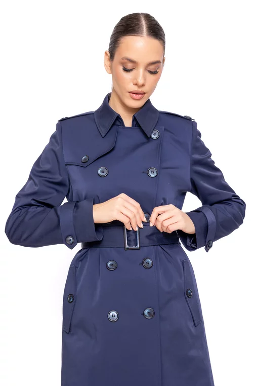 Trenci Caramel cambrat bleumarin S6601 thumbnail picture - 