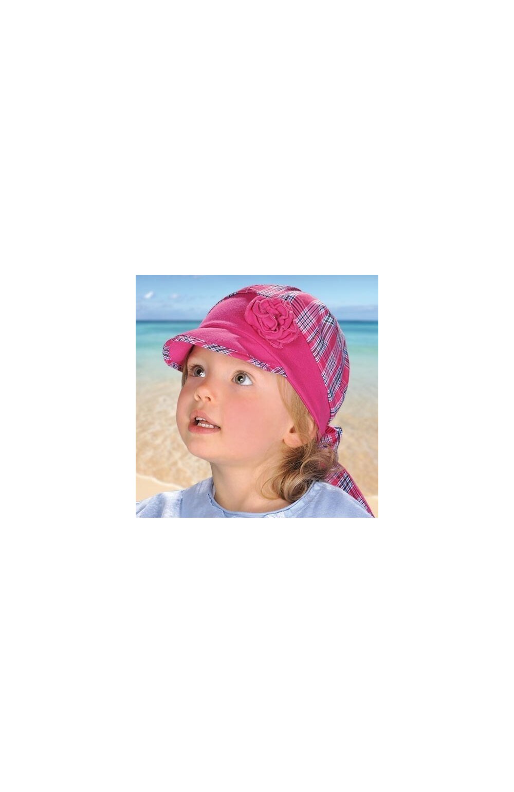Bandana din bumbac pentru fetite 1-3 ani – AJS 28-163 roz, mov, gri, bleumarin 1-3 imagine noua 2022