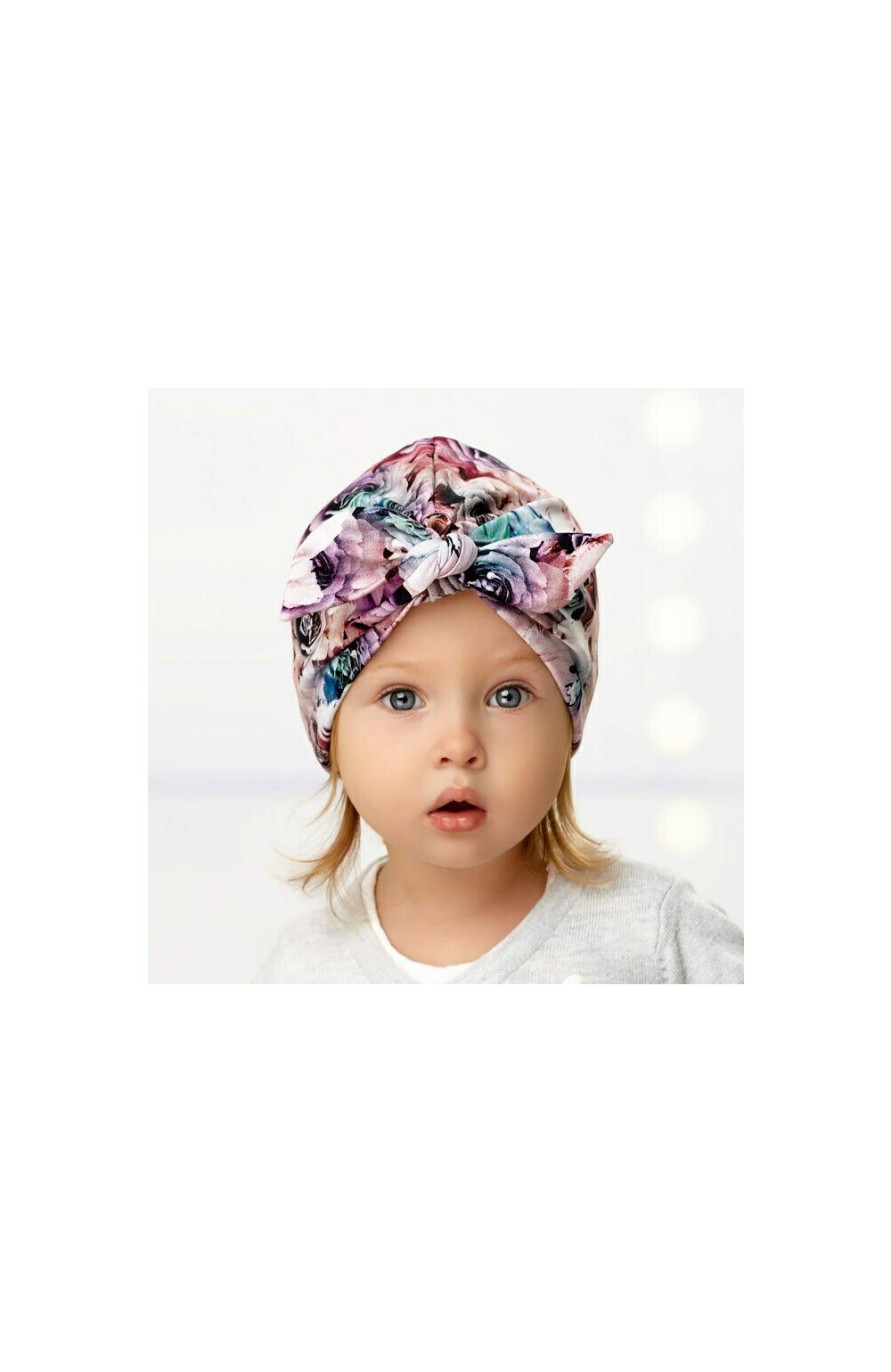 Caciula dublata din bumbac pentru fetite 6 luni-7 ani – AJS 44-034 imprimeu floral 44-034 imagine noua 2022