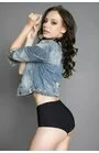 Chilot dama, lat, talie inalta, fara cusaturi, Invisible-Line Julimex Bliss Maxi - negru, bej