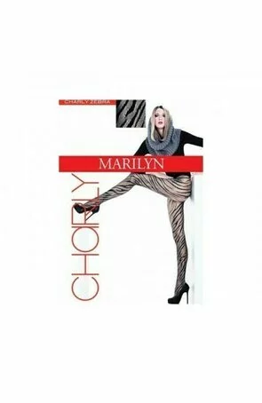 Ciorapi cu model - Marilyn Charly Zebra, 40 DEN - gri