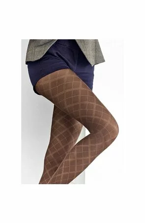 Ciorapi cu model - Marilyn Grazia C13, 60 DEN - negru, maro