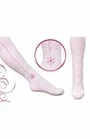 Ciorapi pantalon jacard fantezie pentru fete 544-004 alb, roz, lila, galben