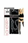 Set ciorapi banda si portjartier - Marilyn Cherry Jet, 15 DEN - negru