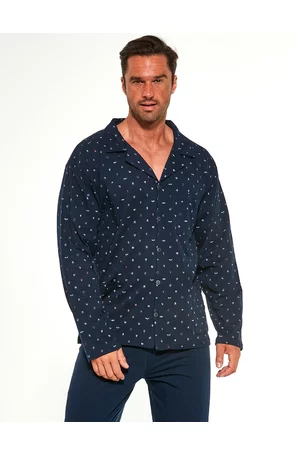 Pijama barbati, camasa cu nasturi, Cornette M114-050, marimi M-5XL