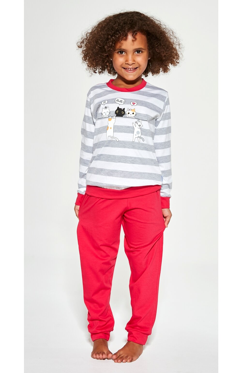 Pijama fete 1-8 ani, 100% bumbac – Cornette G474-149 Hello 1-8 imagine noua 2022