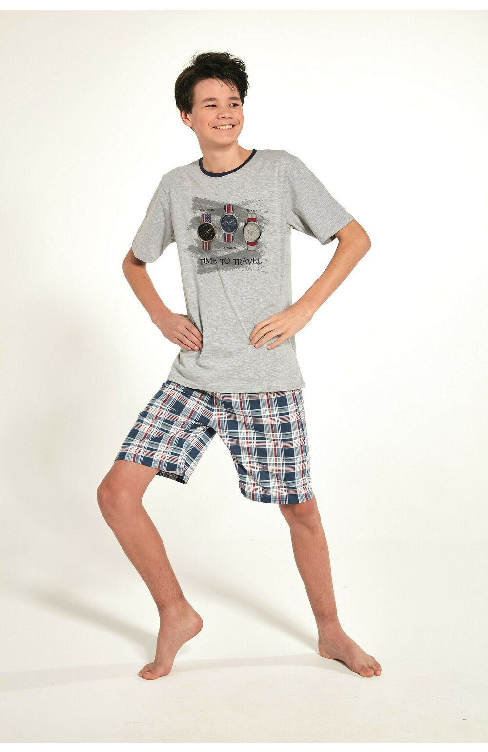 Pijama adolescenti, marimi 164-188 cm, bumbac, Cornette B551-34 164-188 imagine noua 2022
