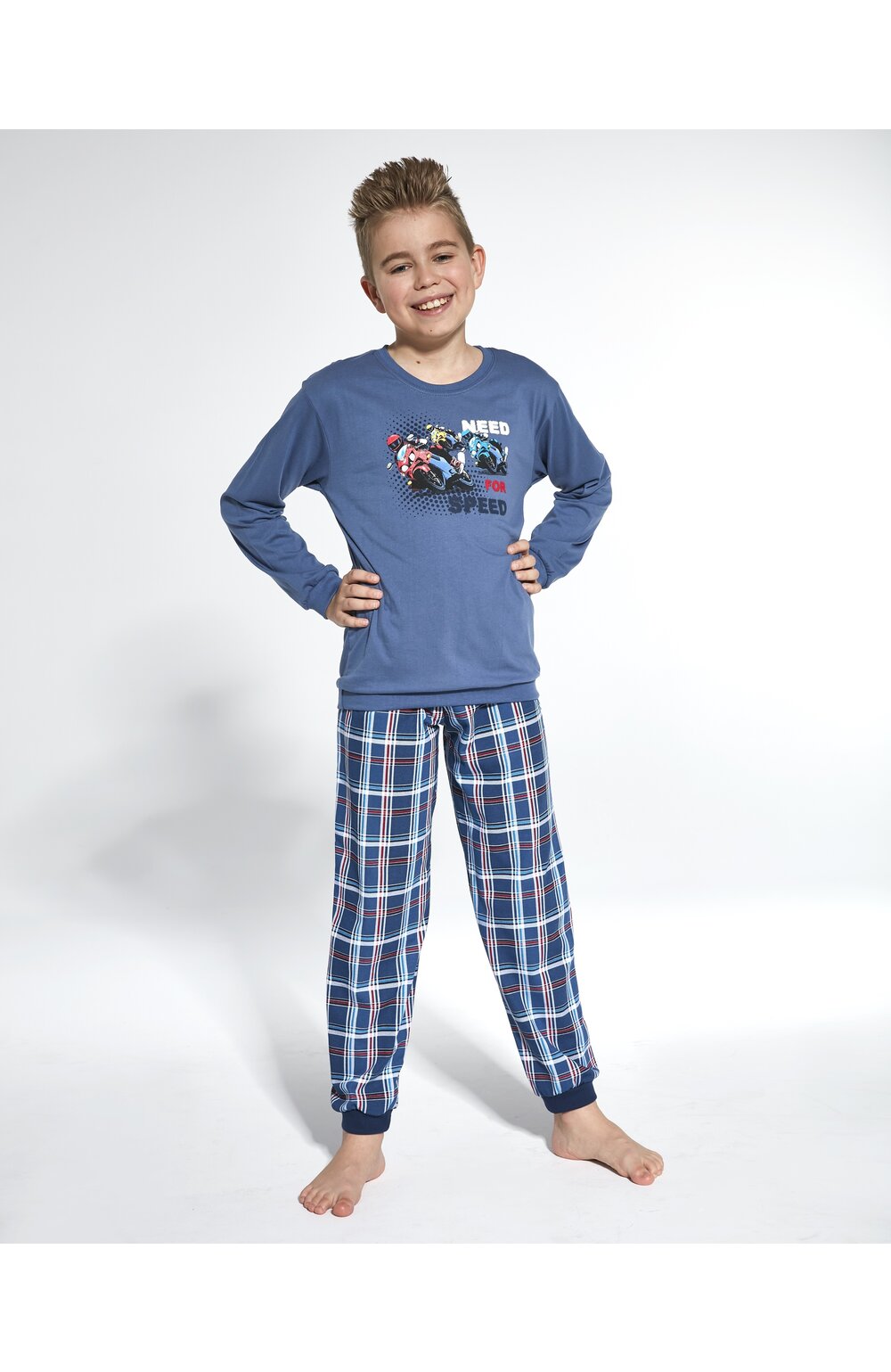 Pijama baieti 1-8 ani, colectia tata-fiu, Cornette B593-112 1-8 imagine noua 2022