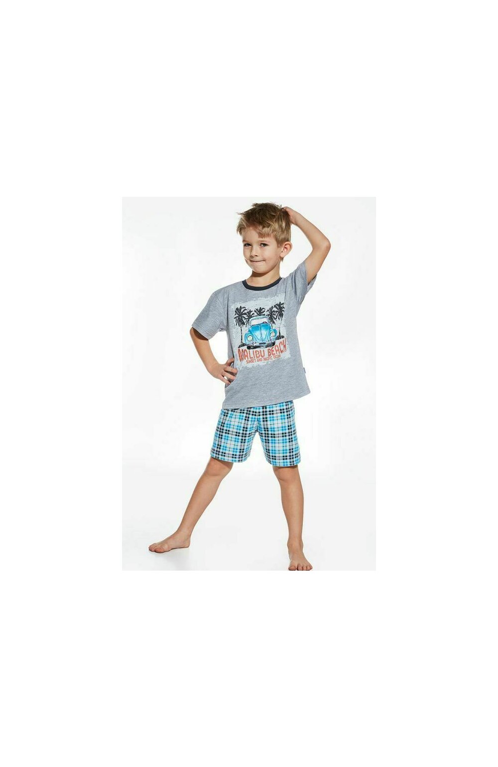 Pijama baieti 1-8 ani, colectia tata-fiu, Cornette B789-052 Malibu beach 1-8 imagine noua 2022