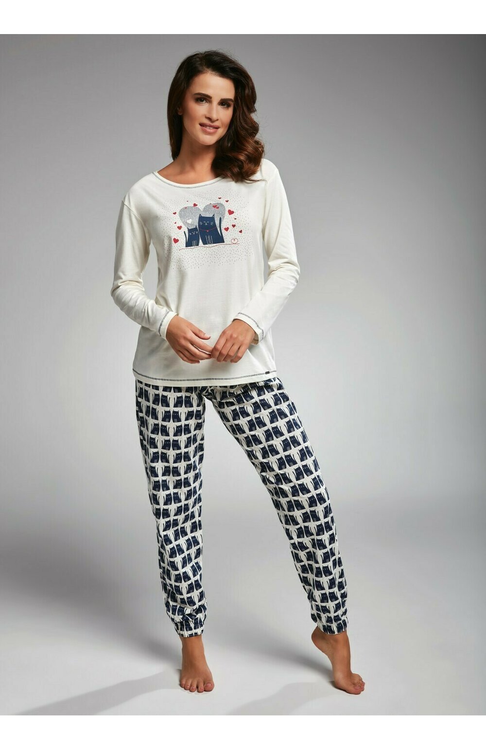 Pijama dama, 100% bumbac, Cornette W685-160 100 imagine noua 2022
