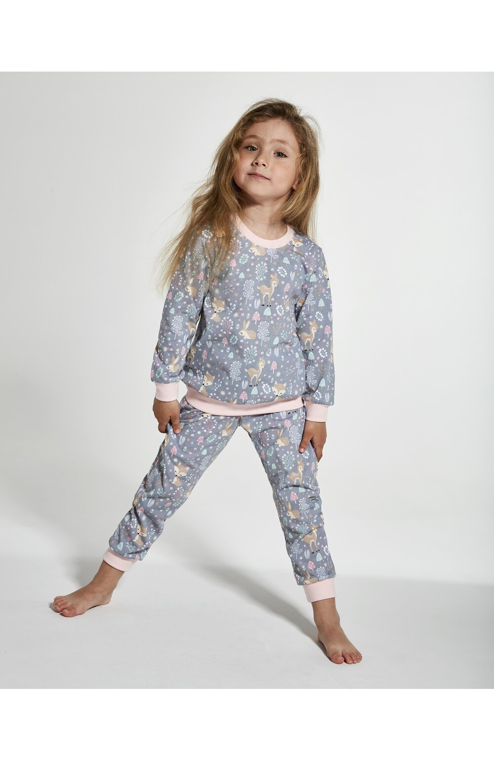 Pijama fete 1-8 ani, 100% bumbac, Cornette G032-124 1-8 imagine noua 2022