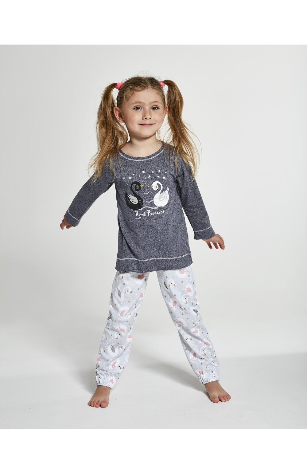 Pijama fete 1-8 ani, colectia mama-fiica, Cornette G379-131 Real Princess 1-8 imagine noua 2022