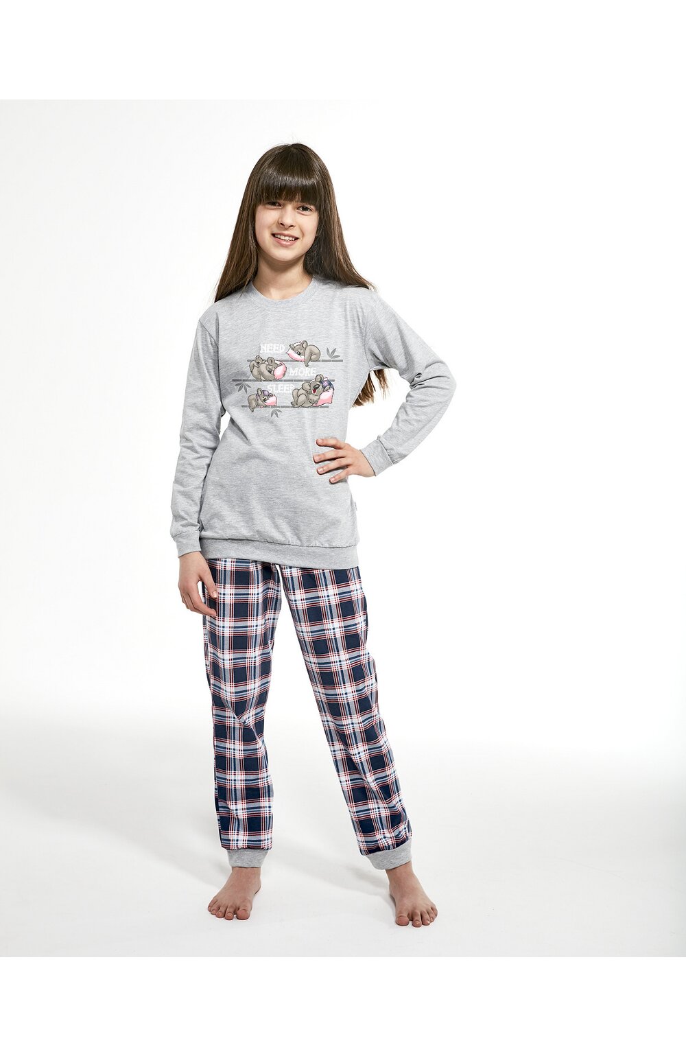 Pijama fete 1-8 ani, bumbac, Cornette G594-117 1-8 imagine noua 2022