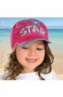 Sapca de vara 100% bumbac pentru fete 1,5-4 ani - AJS 28-175 fucsia, rosu, alb, bleumarin, bleu