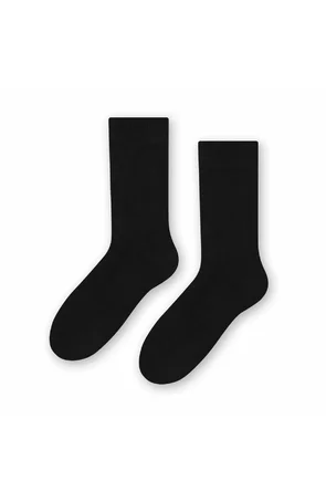 Sosete simple barbati, bumbac, culoare negru - Steven S048-N