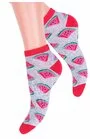 Sosete scurte dama, model pepene - Steven S114-017K gri
