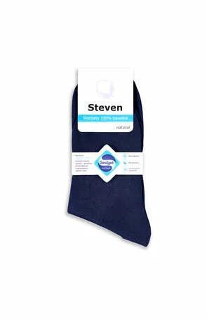 Sosete unisex, bumbac 100%, fara compresie, culoare granat - Steven S055-GRAN